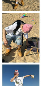 American Style Trendy Brand Thin Wide Leg Loose Loose Cropped Shorts Men's High Street Ripped Knee Washed Jeans - FATAONAmerican Style Trendy Brand Thin Wide Leg Loose Loose Cropped Shorts Men's High Street Ripped Knee Washed JeansMode HommeFATAON