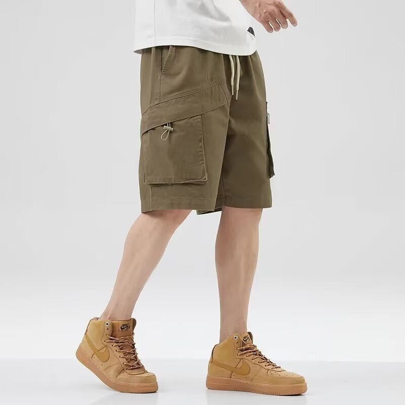 American-Style Zipper Pocket Cargo Shorts New High Street Casual Sports Pants Student Loose Five-Point Shorts Men's Large Size - FATAONAmerican-Style Zipper Pocket Cargo Shorts New High Street Casual Sports Pants Student Loose Five-Point Shorts Men's Large SizeMode HommeFATAON