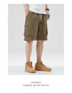 American-Style Zipper Pocket Cargo Shorts New High Street Casual Sports Pants Student Loose Five-Point Shorts Men's Large Size - FATAONAmerican-Style Zipper Pocket Cargo Shorts New High Street Casual Sports Pants Student Loose Five-Point Shorts Men's Large SizeMode HommeFATAON