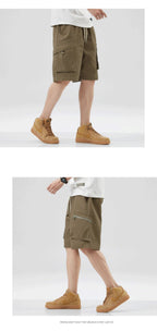 American-Style Zipper Pocket Cargo Shorts New High Street Casual Sports Pants Student Loose Five-Point Shorts Men's Large Size - FATAONAmerican-Style Zipper Pocket Cargo Shorts New High Street Casual Sports Pants Student Loose Five-Point Shorts Men's Large SizeMode HommeFATAON