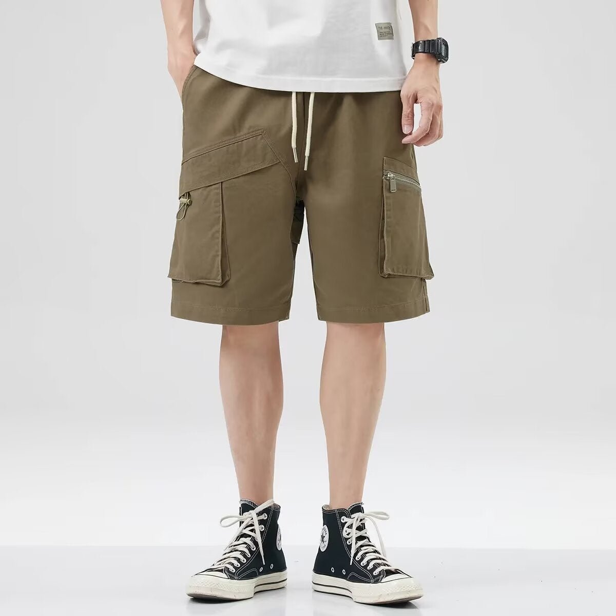 American-Style Zipper Pocket Cargo Shorts New High Street Casual Sports Pants Student Loose Five-Point Shorts Men's Large Size - FATAONAmerican-Style Zipper Pocket Cargo Shorts New High Street Casual Sports Pants Student Loose Five-Point Shorts Men's Large SizeMode HommeFATAON