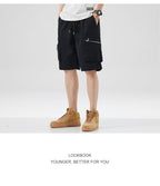 American-Style Zipper Pocket Cargo Shorts New High Street Casual Sports Pants Student Loose Five-Point Shorts Men's Large Size - FATAONAmerican-Style Zipper Pocket Cargo Shorts New High Street Casual Sports Pants Student Loose Five-Point Shorts Men's Large SizeMode HommeFATAON