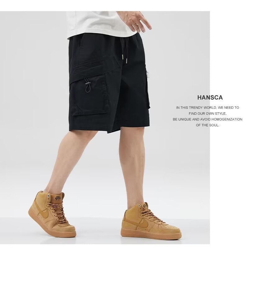 American-Style Zipper Pocket Cargo Shorts New High Street Casual Sports Pants Student Loose Five-Point Shorts Men's Large Size - FATAONAmerican-Style Zipper Pocket Cargo Shorts New High Street Casual Sports Pants Student Loose Five-Point Shorts Men's Large SizeMode HommeFATAON