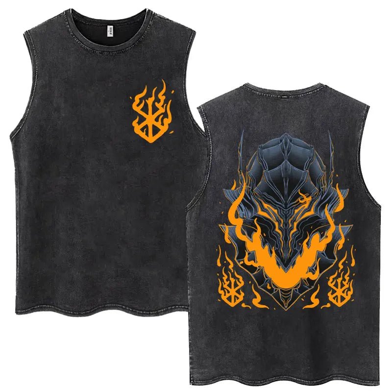 Anime Berserk Guts lavé Harajuku débardeurs rétro Manga Gatsu Griffith Zodd t-shirts sans manches unisexe coton surdimensionné T-Shirt - FATAONAnime Berserk Guts lavé Harajuku débardeurs rétro Manga Gatsu Griffith Zodd t-shirts sans manches unisexe coton surdimensionné T-ShirtMode & Lifestyle HommeFATAON