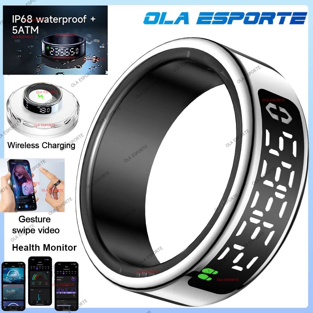 Anneau intelligent avec écran d'affichage et tactile, gestionnaire de santé, vidéo de balayage de gestes, étanche 5 ATM pour hommes et femmes, Smartring 2026, nouveau - FATAONAnneau intelligent avec écran d'affichage et tactile, gestionnaire de santé, vidéo de balayage de gestes, étanche 5 ATM pour hommes et femmes, Smartring 2026, nouveauTechnologie IntelligenteFATAON