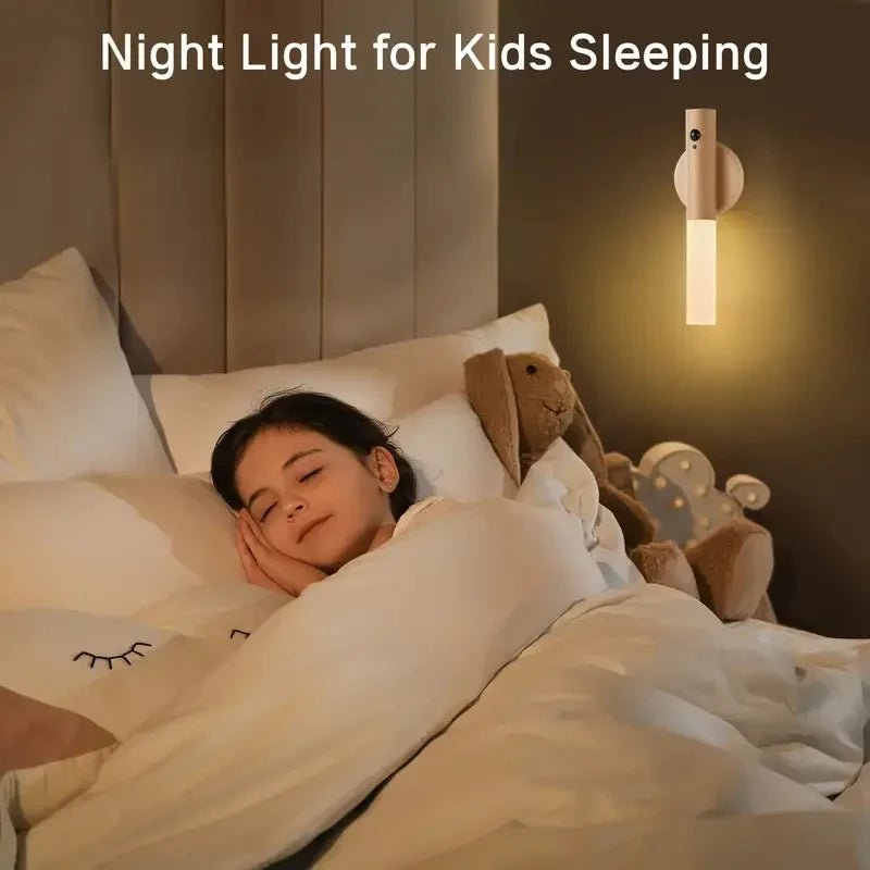 Applique murale magnétique LED Rechargeable avec capteur de mouvement intelligent, veilleuse Portable pour couloir, chambre à coucher, escaliers, armoires de salle de bains, décoration - FATAONApplique murale magnétique LED Rechargeable avec capteur de mouvement intelligent, veilleuse Portable pour couloir, chambre à coucher, escaliers, armoires de salle de bains, décorationSolutions MaisonFATAON
