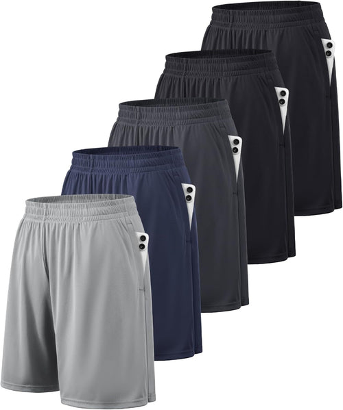 Athletic Shorts for Men with Pockets and Elastic Waistband Quick Dry Activewear - Fix & GoAthletic Shorts for Men with Pockets and Elastic Waistband Quick Dry ActivewearFix & Go