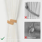 Attaches de rideaux bohèmes faits à la main en jute avec design en fibres naturelles – Supports élégants pour draperies, parfaits pour les accents de chambre - FATAONAttaches de rideaux bohèmes faits à la main en jute avec design en fibres naturelles – Supports élégants pour draperies, parfaits pour les accents de chambreSolutions MaisonFATAON