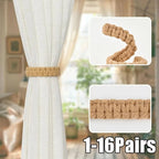 Attaches de rideaux bohèmes faits à la main en jute avec design en fibres naturelles – Supports élégants pour draperies, parfaits pour les accents de chambre - FATAONAttaches de rideaux bohèmes faits à la main en jute avec design en fibres naturelles – Supports élégants pour draperies, parfaits pour les accents de chambreSolutions MaisonFATAON