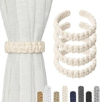 Attaches de rideaux bohèmes faits à la main en jute avec design en fibres naturelles – Supports élégants pour draperies, parfaits pour les accents de chambre - FATAONAttaches de rideaux bohèmes faits à la main en jute avec design en fibres naturelles – Supports élégants pour draperies, parfaits pour les accents de chambreSolutions MaisonFATAON