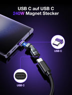 AUFU 240W Magnetic Type C to Lightning Adapter 16Pin USB - C to Type - C Fast Charge USB C Female Converter for iPhon Xiaomi Macbook - FATAONAUFU 240W Magnetic Type C to Lightning Adapter 16Pin USB - C to Type - C Fast Charge USB C Female Converter for iPhon Xiaomi MacbookFATAON