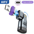 AUFU 240W Magnetic Type C to Lightning Adapter 16Pin USB - C to Type - C Fast Charge USB C Female Converter for iPhon Xiaomi Macbook - FATAONAUFU 240W Magnetic Type C to Lightning Adapter 16Pin USB - C to Type - C Fast Charge USB C Female Converter for iPhon Xiaomi MacbookFATAON