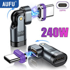 AUFU 240W Magnetic Type C to Lightning Adapter 16Pin USB - C to Type - C Fast Charge USB C Female Converter for iPhon Xiaomi Macbook - FATAONAUFU 240W Magnetic Type C to Lightning Adapter 16Pin USB - C to Type - C Fast Charge USB C Female Converter for iPhon Xiaomi MacbookFATAON