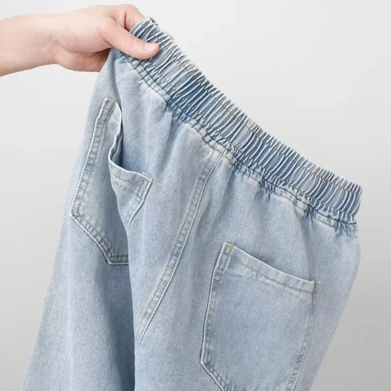 Autumn Korean Fashion Drawstring Y2K Jeans Homme Classic Baggy Straight Wide Leg Pants 2026 New Hip Hop Streetwear Casual Jean - Fix & GoAutumn Korean Fashion Drawstring Y2K Jeans Homme Classic Baggy Straight Wide Leg Pants 2026 New Hip Hop Streetwear Casual JeanFix & Go