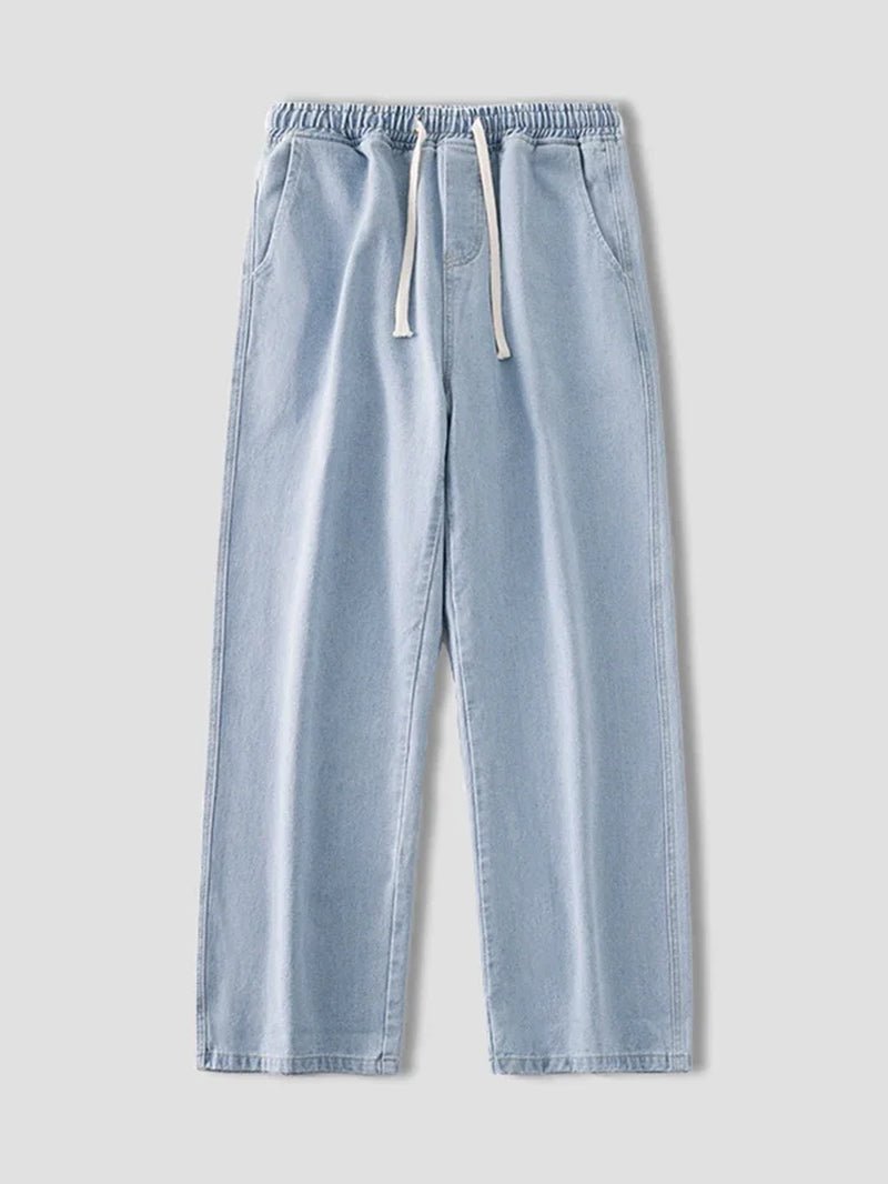 Autumn Korean Fashion Drawstring Y2K Jeans Homme Classic Baggy Straight Wide Leg Pants 2026 New Hip Hop Streetwear Casual Jean - Fix & GoAutumn Korean Fashion Drawstring Y2K Jeans Homme Classic Baggy Straight Wide Leg Pants 2026 New Hip Hop Streetwear Casual JeanFix & Go