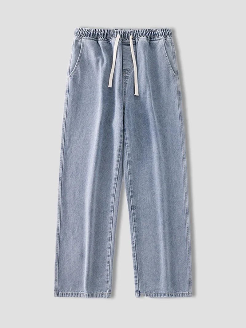 Autumn Korean Fashion Drawstring Y2K Jeans Homme Classic Baggy Straight Wide Leg Pants 2026 New Hip Hop Streetwear Casual Jean - Fix & GoAutumn Korean Fashion Drawstring Y2K Jeans Homme Classic Baggy Straight Wide Leg Pants 2026 New Hip Hop Streetwear Casual JeanFix & Go