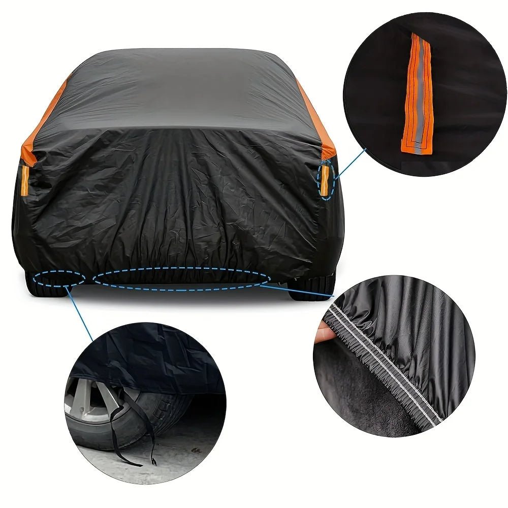Bâches de voiture imperméables pour l'extérieur, Protection contre le soleil, la pluie et la neige, UV, universelles, SUV/berline 190T, couvertures complètes de Protection pour voiture - FATAONBâches de voiture imperméables pour l'extérieur, Protection contre le soleil, la pluie et la neige, UV, universelles, SUV/berline 190T, couvertures complètes de Protection pour voitureAccessoire AutoFATAON