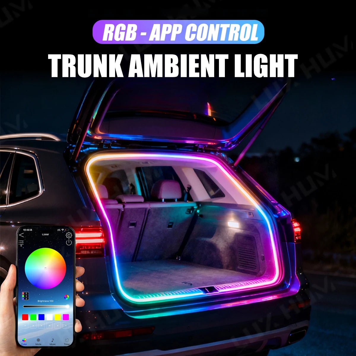 Bande lumineuse à flux dynamique pour coffre de voiture, 400cm, marche/arrêt automatique, lampe de balayage, bande lumineuse Flexible et étanche, Installation cachée - FATAONBande lumineuse à flux dynamique pour coffre de voiture, 400cm, marche/arrêt automatique, lampe de balayage, bande lumineuse Flexible et étanche, Installation cachéeAccessoire AutoFATAON