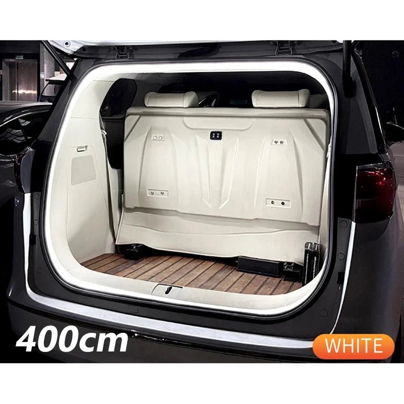 Bande lumineuse à flux dynamique pour coffre de voiture, 400cm, marche/arrêt automatique, lampe de balayage, bande lumineuse Flexible et étanche, Installation cachée - FATAONBande lumineuse à flux dynamique pour coffre de voiture, 400cm, marche/arrêt automatique, lampe de balayage, bande lumineuse Flexible et étanche, Installation cachéeAccessoire AutoFATAON