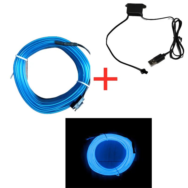 Bandes de lampes décoratives pour intérieur de voiture, lampe d'ambiance, lumière froide, Console de tableau de bord, lumières d'ambiance LED automatiques 1/2/3/4/5M - FATAONBandes de lampes décoratives pour intérieur de voiture, lampe d'ambiance, lumière froide, Console de tableau de bord, lumières d'ambiance LED automatiques 1/2/3/4/5MAccessoire AutoFATAON