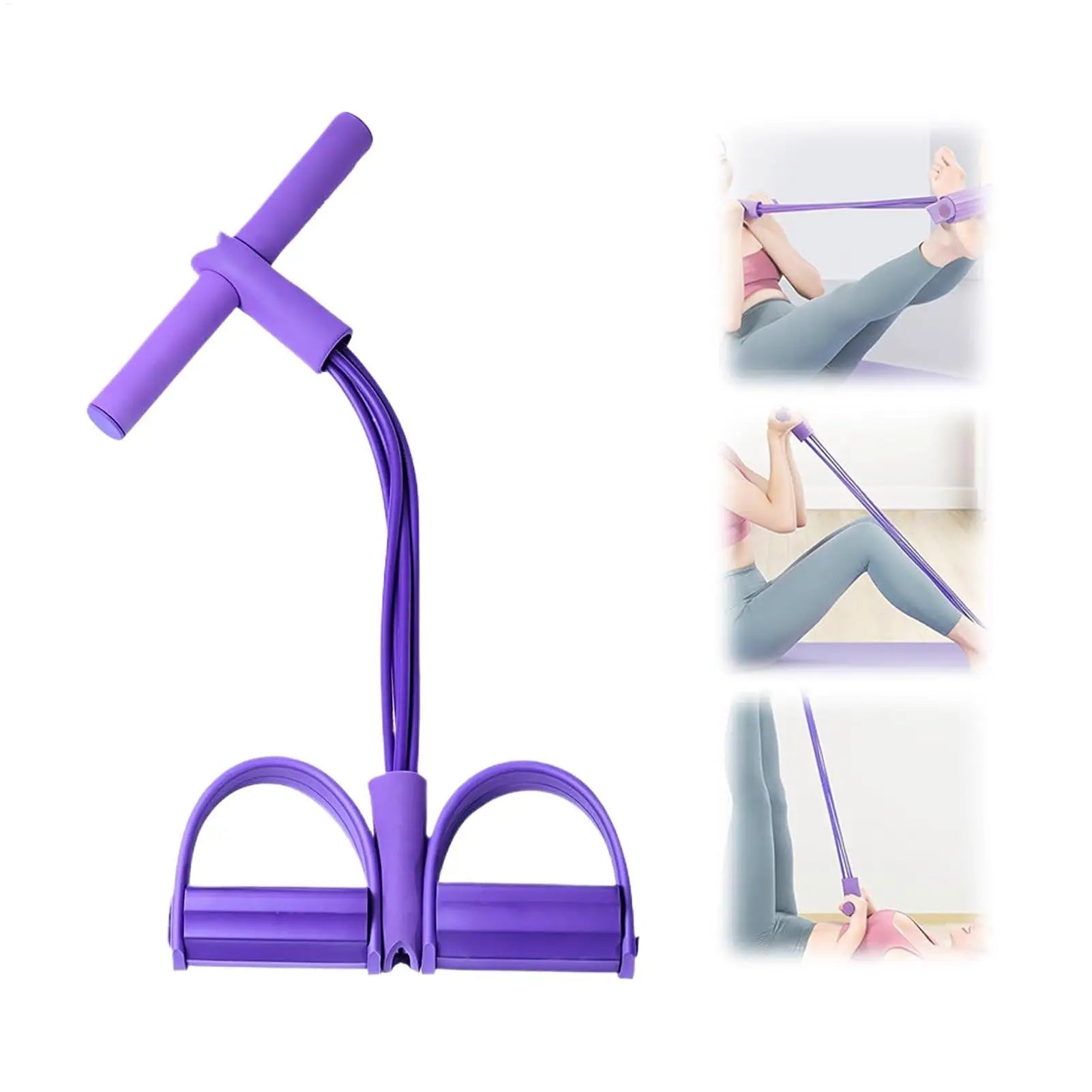 Bandes de résistance de Fitness, extracteur de pédale à 4 tubes, poignées de bande de résistance, corde attachée, équipement d'entraînement assis domestique - FATAONBandes de résistance de Fitness, extracteur de pédale à 4 tubes, poignées de bande de résistance, corde attachée, équipement d'entraînement assis domestiqueFitness & SportFATAON