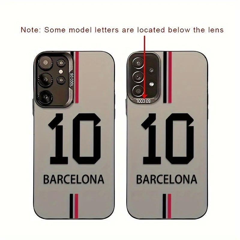 Barcelone numéro 10 motif coque de téléphone élégante pour Galaxy S21/22/S23/S24 Plus/S24 Ultra/S25/A03s/A14/A15 couverture arrière - FATAONBarcelone numéro 10 motif coque de téléphone élégante pour Galaxy S21/22/S23/S24 Plus/S24 Ultra/S25/A03s/A14/A15 couverture arrièreTechnologie IntelligenteFATAON