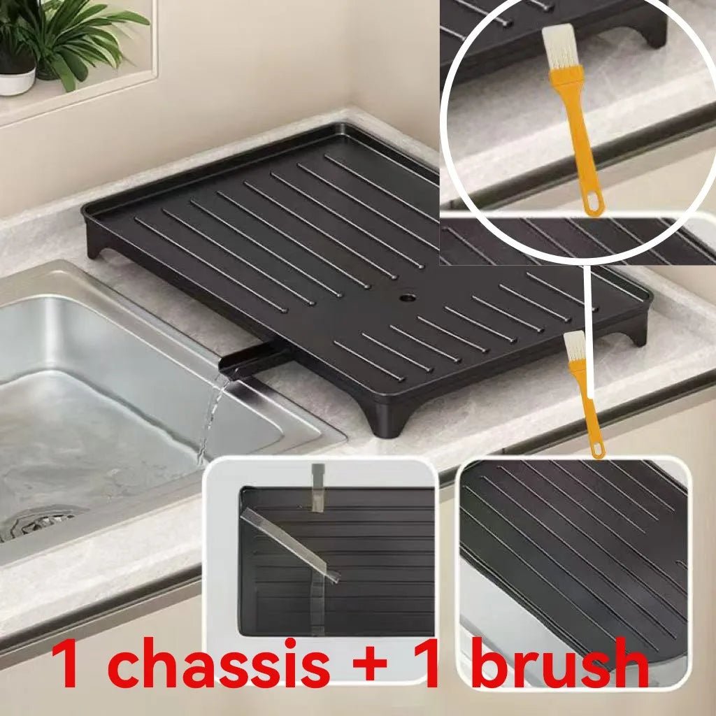 Base d'évier en plastique robuste avec panneau de vidange – Système de vidange résistant aux entupies et étendoir à vaisselle, organisateur de rangement sous l'évier - FATAONBase d'évier en plastique robuste avec panneau de vidange – Système de vidange résistant aux entupies et étendoir à vaisselle, organisateur de rangement sous l'évierSolutions MaisonFATAON