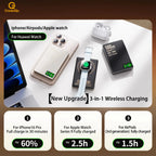 Batterie externe portable magnétique QI 2.1 à charge rapide sans fil pour iPhone 12-17 Pro, Watch, Airpods 5000/10000mAh - FATAONBatterie externe portable magnétique QI 2.1 à charge rapide sans fil pour iPhone 12-17 Pro, Watch, Airpods 5000/10000mAhFATAON