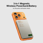 Batterie externe portable magnétique QI 2.1 à charge rapide sans fil pour iPhone 12-17 Pro, Watch, Airpods 5000/10000mAh - FATAONBatterie externe portable magnétique QI 2.1 à charge rapide sans fil pour iPhone 12-17 Pro, Watch, Airpods 5000/10000mAhFATAON