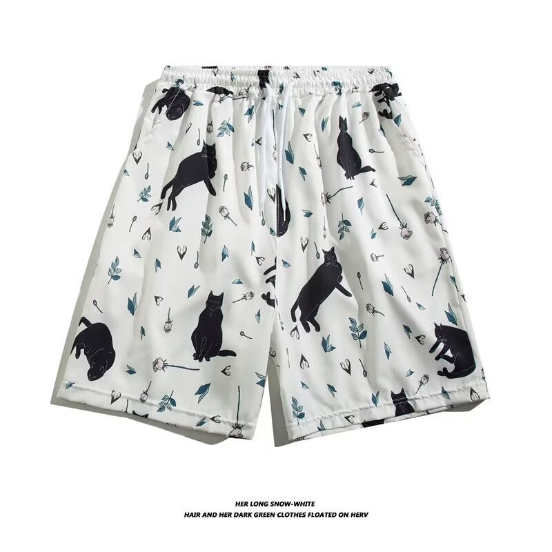 Beach Shorts Summer Casual Men's Trendy Brand Loose Casual Trendy Outer Wear Beach Mid-length Pants All-match Korean Style Five-length Pants - FATAONBeach Shorts Summer Casual Men's Trendy Brand Loose Casual Trendy Outer Wear Beach Mid-length Pants All-match Korean Style Five-length PantsMode HommeFATAON