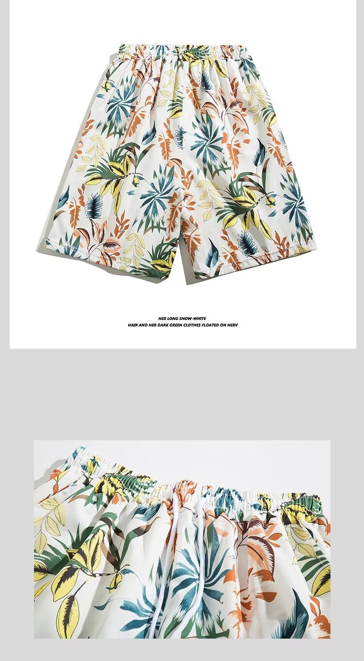 Beach Shorts Summer Casual Men's Trendy Brand Loose Casual Trendy Outer Wear Beach Mid-length Pants All-match Korean Style Five-length Pants - FATAONBeach Shorts Summer Casual Men's Trendy Brand Loose Casual Trendy Outer Wear Beach Mid-length Pants All-match Korean Style Five-length PantsMode HommeFATAON