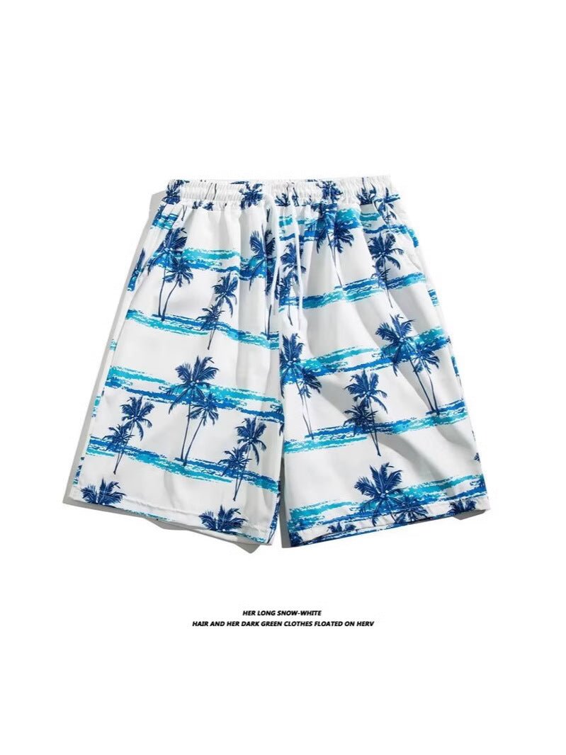 Beach Shorts Summer Casual Men's Trendy Brand Loose Casual Trendy Outer Wear Beach Mid-length Pants All-match Korean Style Five-length Pants - FATAONBeach Shorts Summer Casual Men's Trendy Brand Loose Casual Trendy Outer Wear Beach Mid-length Pants All-match Korean Style Five-length PantsMode HommeFATAON