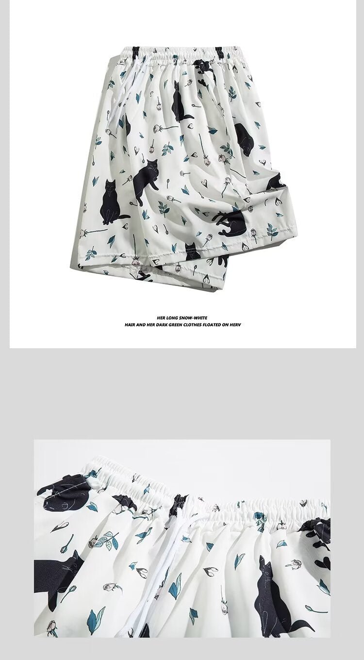Beach Shorts Summer Casual Men's Trendy Brand Loose Casual Trendy Outer Wear Beach Mid-length Pants All-match Korean Style Five-length Pants - FATAONBeach Shorts Summer Casual Men's Trendy Brand Loose Casual Trendy Outer Wear Beach Mid-length Pants All-match Korean Style Five-length PantsMode HommeFATAON