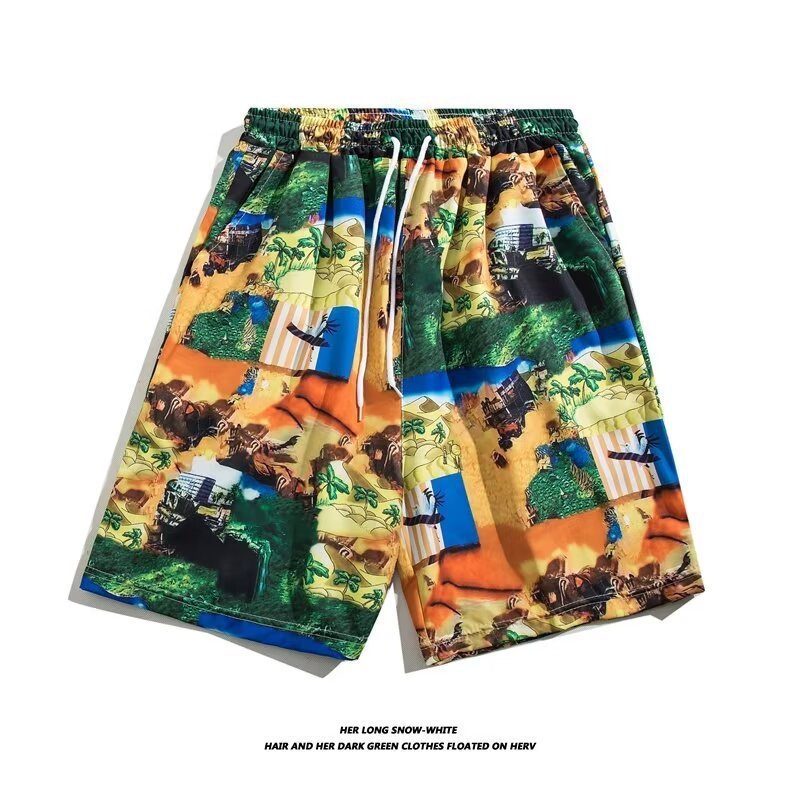 Beach Shorts Summer Casual Men's Trendy Brand Loose Casual Trendy Outer Wear Beach Mid-length Pants All-match Korean Style Five-length Pants - FATAONBeach Shorts Summer Casual Men's Trendy Brand Loose Casual Trendy Outer Wear Beach Mid-length Pants All-match Korean Style Five-length PantsMode HommeFATAON