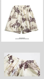 Beach Shorts Summer Casual Men's Trendy Brand Loose Casual Trendy Outer Wear Beach Mid-length Pants All-match Korean Style Five-length Pants - FATAONBeach Shorts Summer Casual Men's Trendy Brand Loose Casual Trendy Outer Wear Beach Mid-length Pants All-match Korean Style Five-length PantsMode HommeFATAON