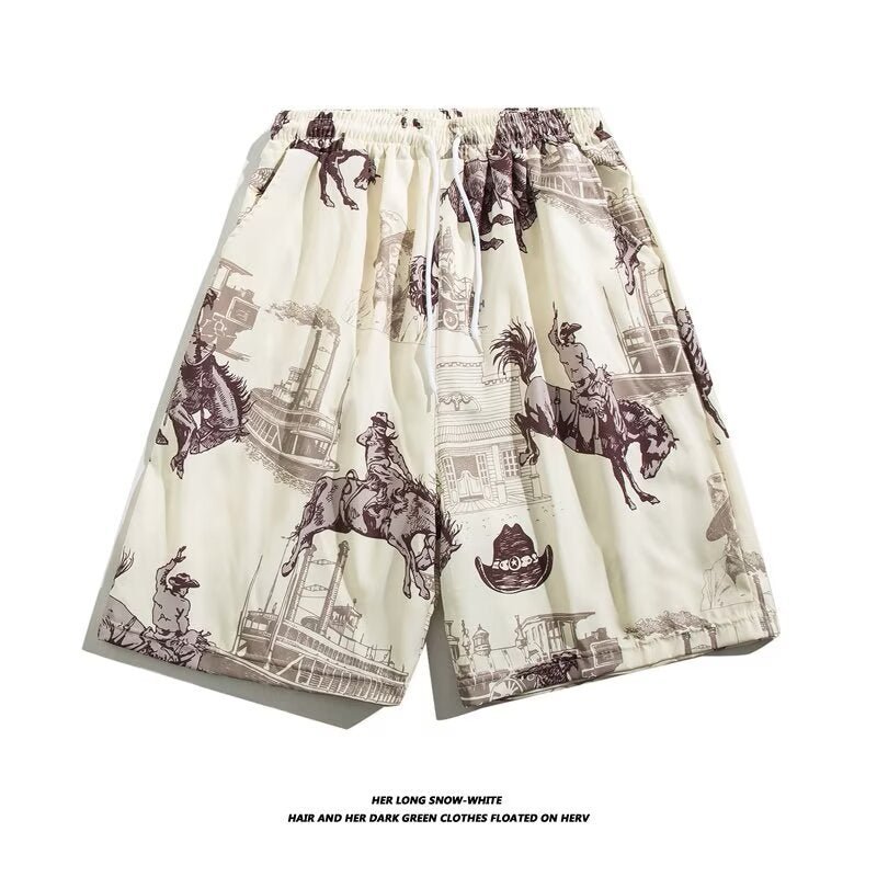 Beach Shorts Summer Casual Men's Trendy Brand Loose Casual Trendy Outer Wear Beach Mid-length Pants All-match Korean Style Five-length Pants - FATAONBeach Shorts Summer Casual Men's Trendy Brand Loose Casual Trendy Outer Wear Beach Mid-length Pants All-match Korean Style Five-length PantsMode HommeFATAON