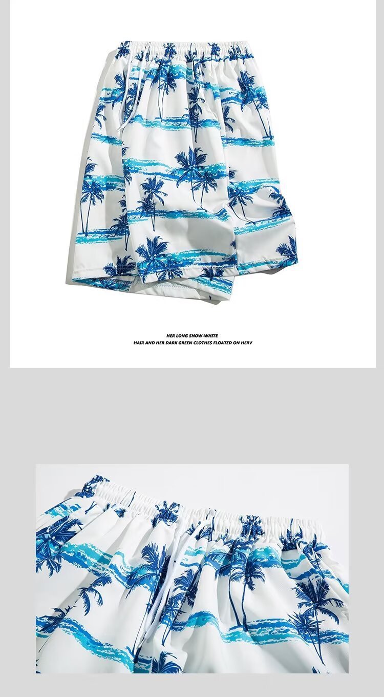 Beach Shorts Summer Casual Men's Trendy Brand Loose Casual Trendy Outer Wear Beach Mid-length Pants All-match Korean Style Five-length Pants - FATAONBeach Shorts Summer Casual Men's Trendy Brand Loose Casual Trendy Outer Wear Beach Mid-length Pants All-match Korean Style Five-length PantsMode HommeFATAON