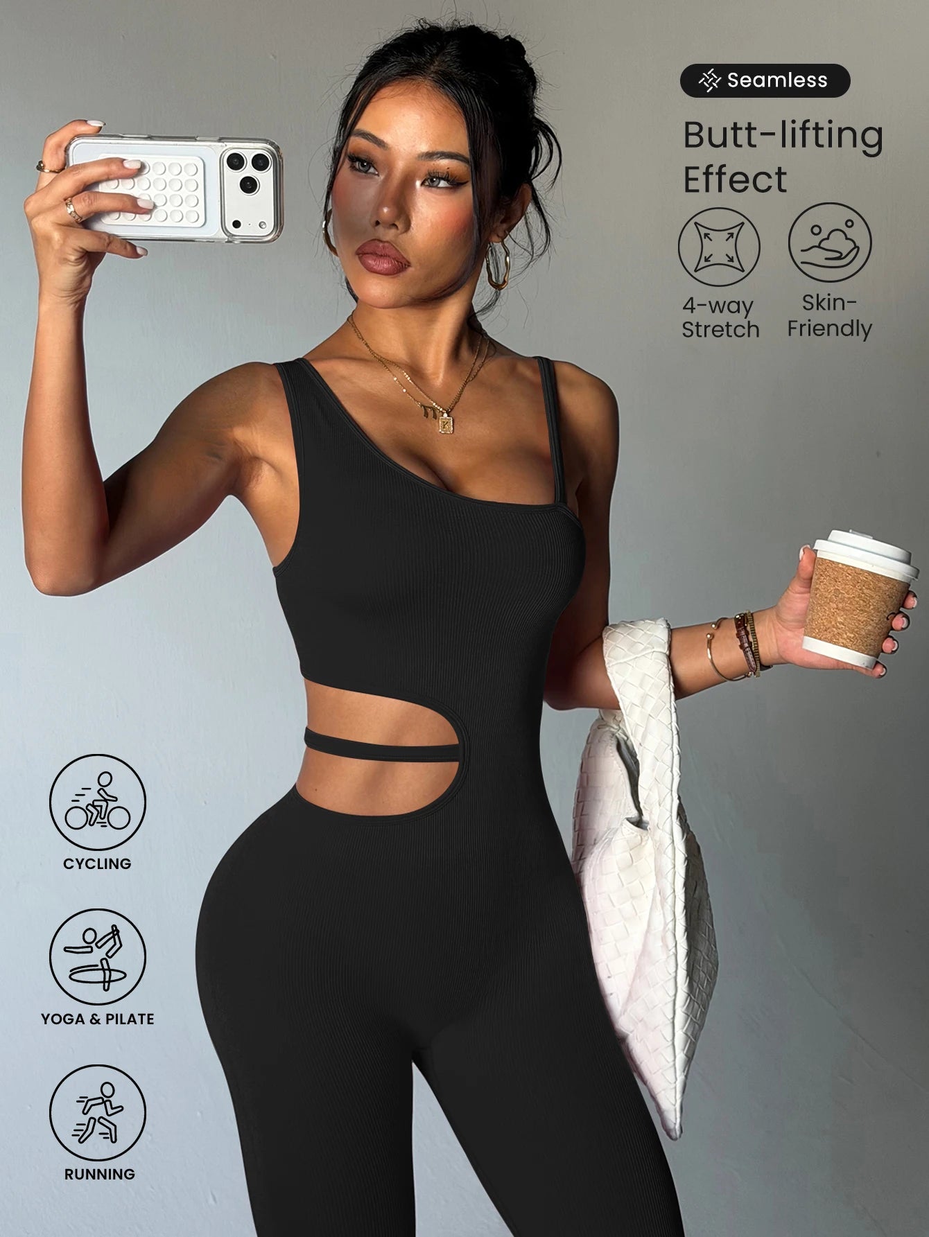 Beau design au dos, leggings de yoga sexy une pièce, adaptés aux combinaisons de sport respirantes et à séchage rapide pour femmes. - FATAONBeau design au dos, leggings de yoga sexy une pièce, adaptés aux combinaisons de sport respirantes et à séchage rapide pour femmes.Fitness FemmeFATAON
