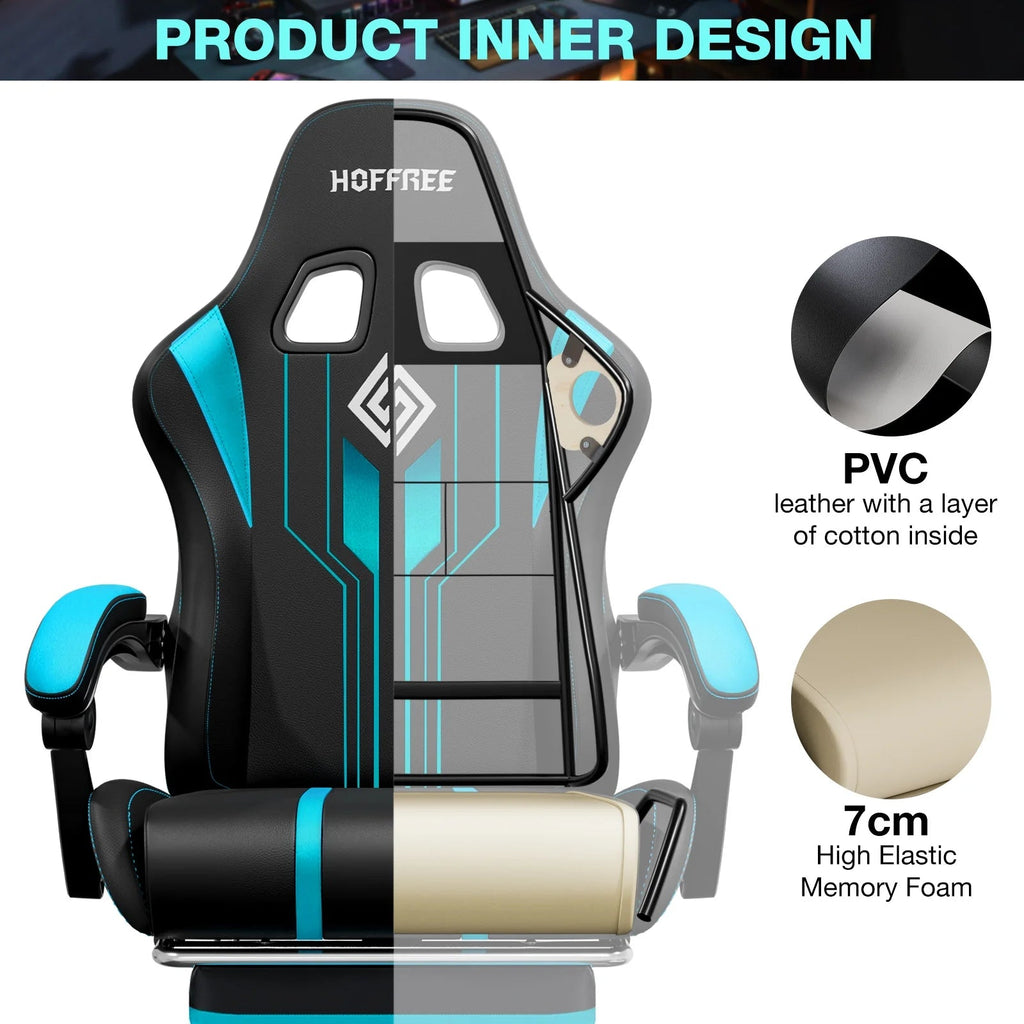 Big and Tall Gaming Chair with Speakers and RGB Lights, Gamer Chair with Footrest, Lumbar Support Height Adjustable 360 - Swivel Seat and Headrest for Adults, 400Lbs - Fix & GoBig and Tall Gaming Chair with Speakers and RGB Lights, Gamer Chair with Footrest, Lumbar Support Height Adjustable 360 - Swivel Seat and Headrest for Adults, 400LbsFix & Go
