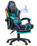 Big and Tall Gaming Chair with Speakers and RGB Lights, Gamer Chair with Footrest, Lumbar Support Height Adjustable 360 - Swivel Seat and Headrest for Adults, 400Lbs - Fix & GoBig and Tall Gaming Chair with Speakers and RGB Lights, Gamer Chair with Footrest, Lumbar Support Height Adjustable 360 - Swivel Seat and Headrest for Adults, 400LbsFix & Go