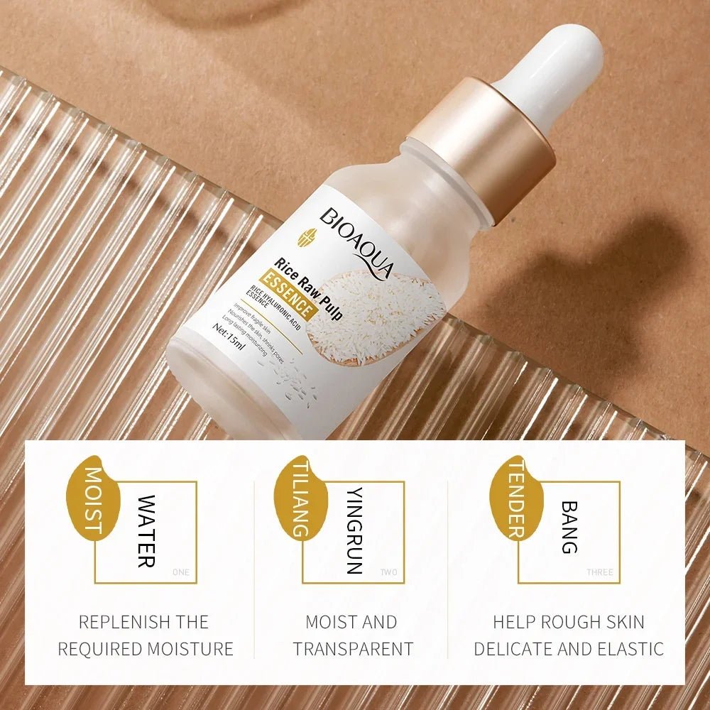 BIOAQUA Essence de riz acide hyaluronique Essence pour le visage nourrissant hydratant blanchissant Anti-rides sérum soins de la peau du visage - FATAONBIOAQUA Essence de riz acide hyaluronique Essence pour le visage nourrissant hydratant blanchissant Anti-rides sérum soins de la peau du visageBeauté & CosmétiquesFATAON