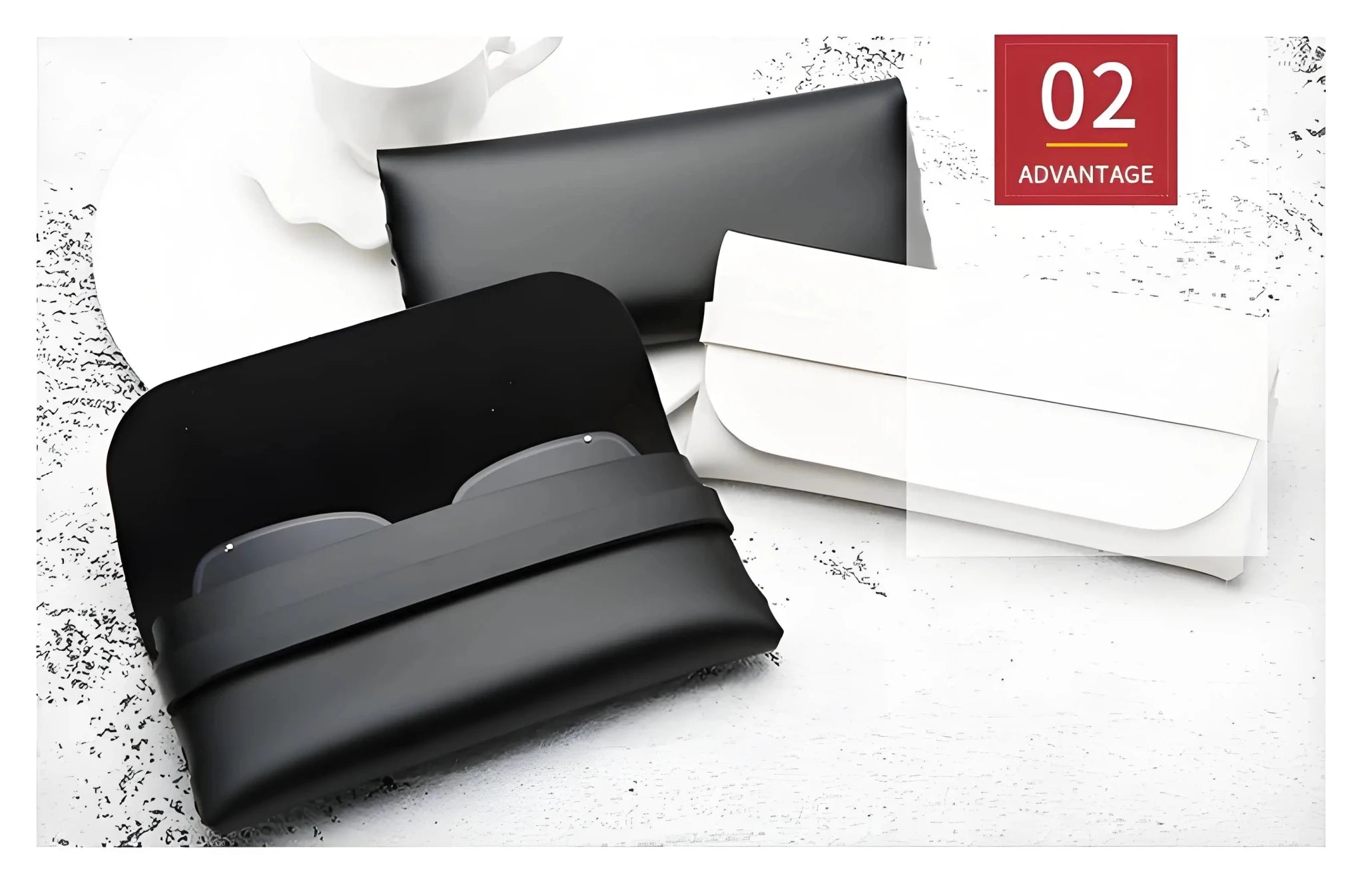 Black and White Soft and Stylish Leather Glasses Cases - Glasses Protection Bags, Travel Accessories for Men and Women - FATAONBlack and White Soft and Stylish Leather Glasses Cases - Glasses Protection Bags, Travel Accessories for Men and WomenMode FemmeFATAON