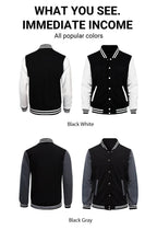 Black White Jacket Coats 5XL Loose Oversized Clothes Casual Men Women Baseball Clothes Couple Street Coat Warm Fleece Jackets - Fix & GoBlack White Jacket Coats 5XL Loose Oversized Clothes Casual Men Women Baseball Clothes Couple Street Coat Warm Fleece JacketsFix & Go