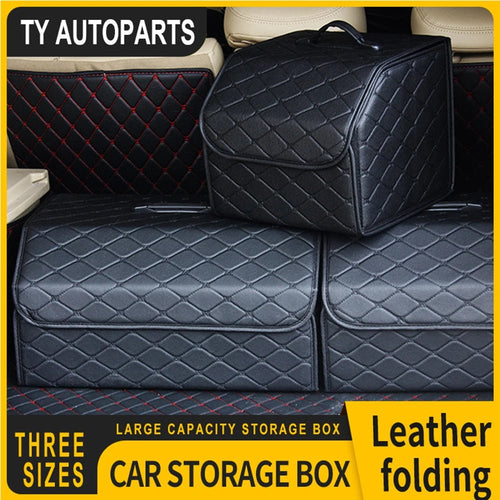 Boîte de rangement pour coffre de voiture, grande capacité, outils multi-usages automobiles, sac de rangement, rangement, rangement, cuir, pliable pour l'urgence - FATAONBoîte de rangement pour coffre de voiture, grande capacité, outils multi-usages automobiles, sac de rangement, rangement, rangement, cuir, pliable pour l'urgenceAccessoire AutoFATAON