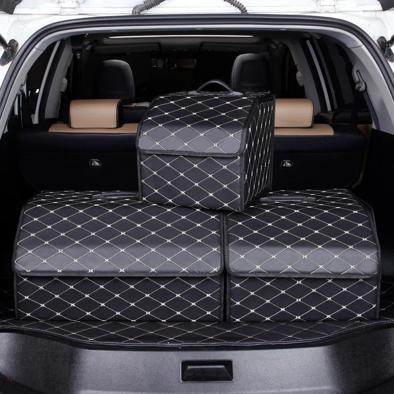 Boîte de rangement pour coffre de voiture, grande capacité, outils multi-usages automobiles, sac de rangement, rangement, rangement, cuir, pliable pour l'urgence - FATAONBoîte de rangement pour coffre de voiture, grande capacité, outils multi-usages automobiles, sac de rangement, rangement, rangement, cuir, pliable pour l'urgenceAccessoire AutoFATAON