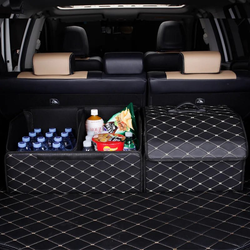 Boîte de rangement pour coffre de voiture, grande capacité, outils multi-usages automobiles, sac de rangement, rangement, rangement, cuir, pliable pour l'urgence - FATAONBoîte de rangement pour coffre de voiture, grande capacité, outils multi-usages automobiles, sac de rangement, rangement, rangement, cuir, pliable pour l'urgenceAccessoire AutoFATAON