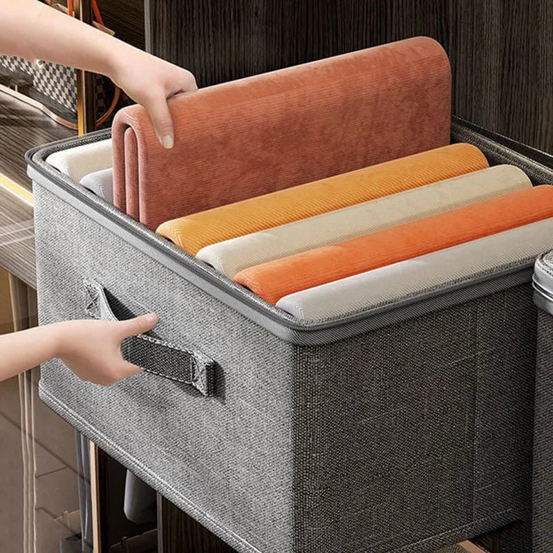 Boîte de rangement pour vêtements avec fermeture éclair, sac de rangement pliable de grande capacité pour vêtements et couettes, organisateur de garde-robe, boîte de rangement pour sous-vêtements - FATAONBoîte de rangement pour vêtements avec fermeture éclair, sac de rangement pliable de grande capacité pour vêtements et couettes, organisateur de garde-robe, boîte de rangement pour sous-vêtementsSolutions MaisonFATAON