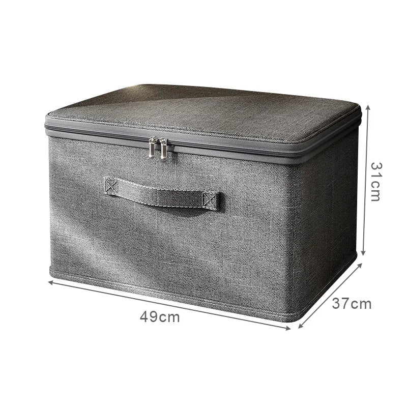 Boîte de rangement pour vêtements avec fermeture éclair, sac de rangement pliable de grande capacité pour vêtements et couettes, organisateur de garde-robe, boîte de rangement pour sous-vêtements - FATAONBoîte de rangement pour vêtements avec fermeture éclair, sac de rangement pliable de grande capacité pour vêtements et couettes, organisateur de garde-robe, boîte de rangement pour sous-vêtementsSolutions MaisonFATAON