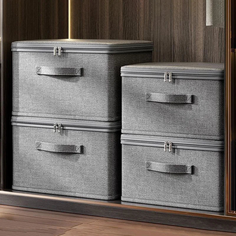 Boîte de rangement pour vêtements avec fermeture éclair, sac de rangement pliable de grande capacité pour vêtements et couettes, organisateur de garde-robe, boîte de rangement pour sous-vêtements - FATAONBoîte de rangement pour vêtements avec fermeture éclair, sac de rangement pliable de grande capacité pour vêtements et couettes, organisateur de garde-robe, boîte de rangement pour sous-vêtementsSolutions MaisonFATAON