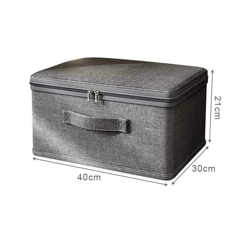 Boîte de rangement pour vêtements avec fermeture éclair, sac de rangement pliable de grande capacité pour vêtements et couettes, organisateur de garde-robe, boîte de rangement pour sous-vêtements - FATAONBoîte de rangement pour vêtements avec fermeture éclair, sac de rangement pliable de grande capacité pour vêtements et couettes, organisateur de garde-robe, boîte de rangement pour sous-vêtementsSolutions MaisonFATAON